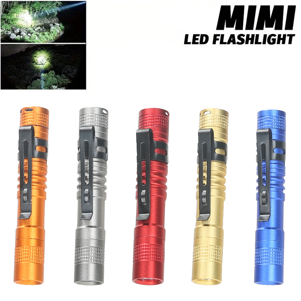 Outdoor Lighting Portable - Mini draagbare LED-penlamp met clip Ultra