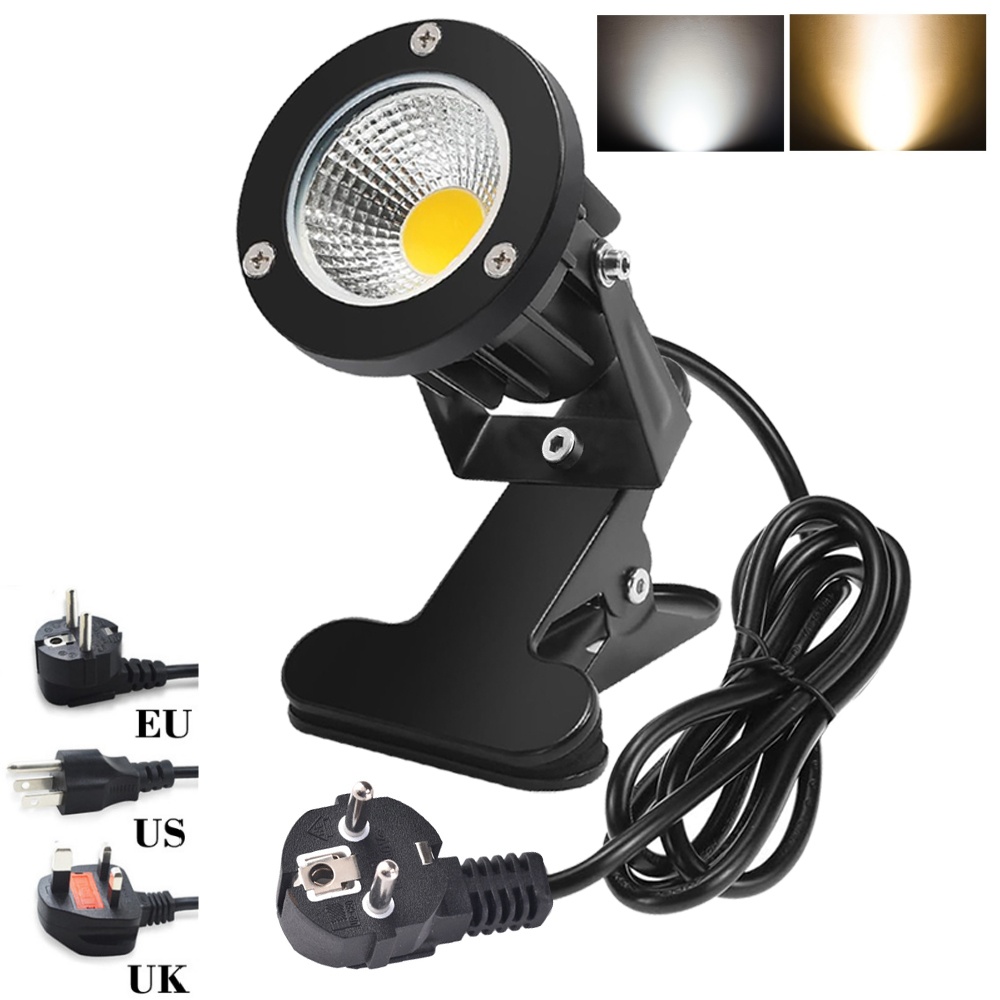 Outdoor Lighting Uk - Clip-on spotlight plug-in waterdichte 12W 110V