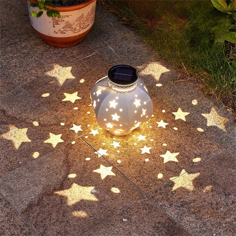 Outdoor Lighting Yard Decoration - Tuinsternprojectorlamp Hangende zonne-verlichting Buiten hangende zonnelantaarns