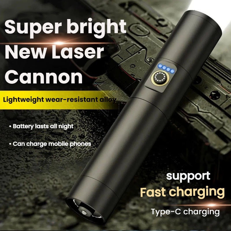 Outdoor Lighting Portable - Sterk licht LED-zaklamp Type-C Opladen Telescopische