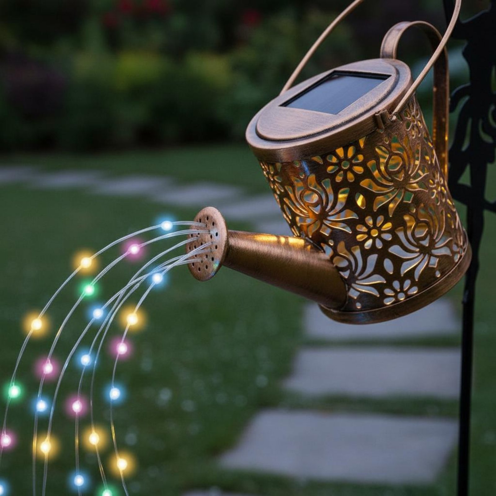 Outdoor Lighting Yard Decoration - Solar Fairy Gieter Licht Decoratieve Projectie