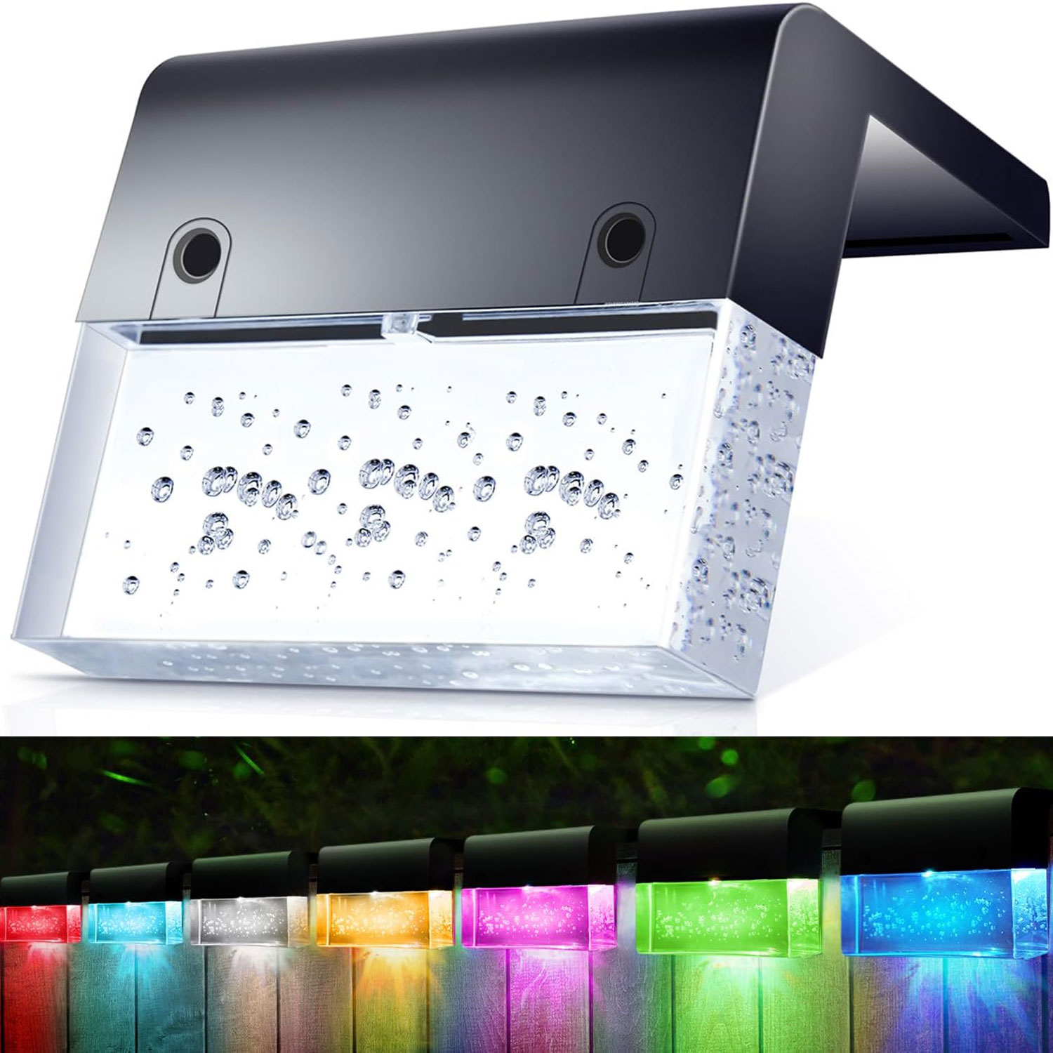 Post Cap Light - Zonne-Energie Hekwerk Buiten Waterdichte Kleur Gloed
