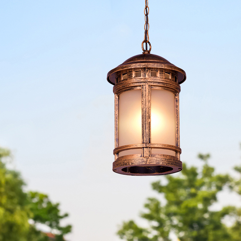 Outdoor Lighting Chandelier - Europese stijl creatieve buitenlamp van brons,