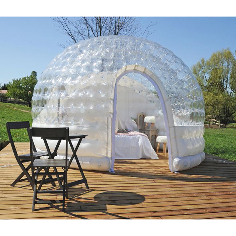 Outdoor Lighting Rental For Party - Opblaasbare bubbeltent, transparante koepel iglo met