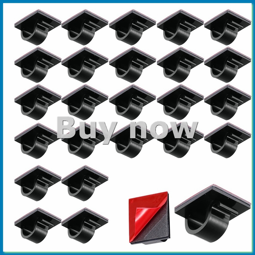 Outdoor Lighting For Christmas - 50 stuks mini-kabelclips haken kerstlichtclips zelfklevende