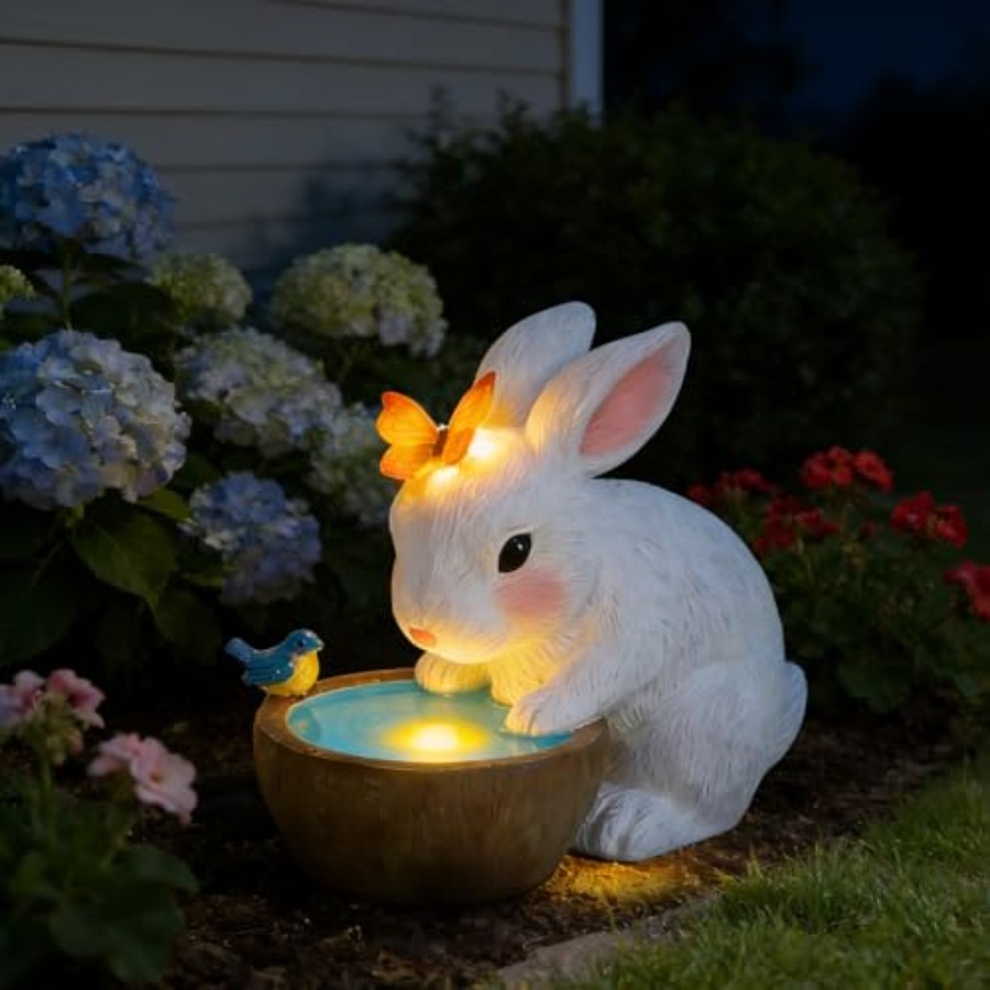Outdoor Lighting For Home - Solar Bunny Tuinfiguren Buitendecoratie - Verjaardagscadeaus