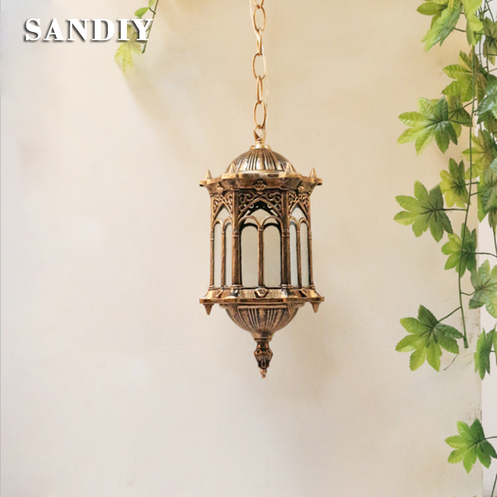 Outdoor Lighting Chandelier - SANDIY Outdoor Hanglamp Retro Hanglamp Vintage