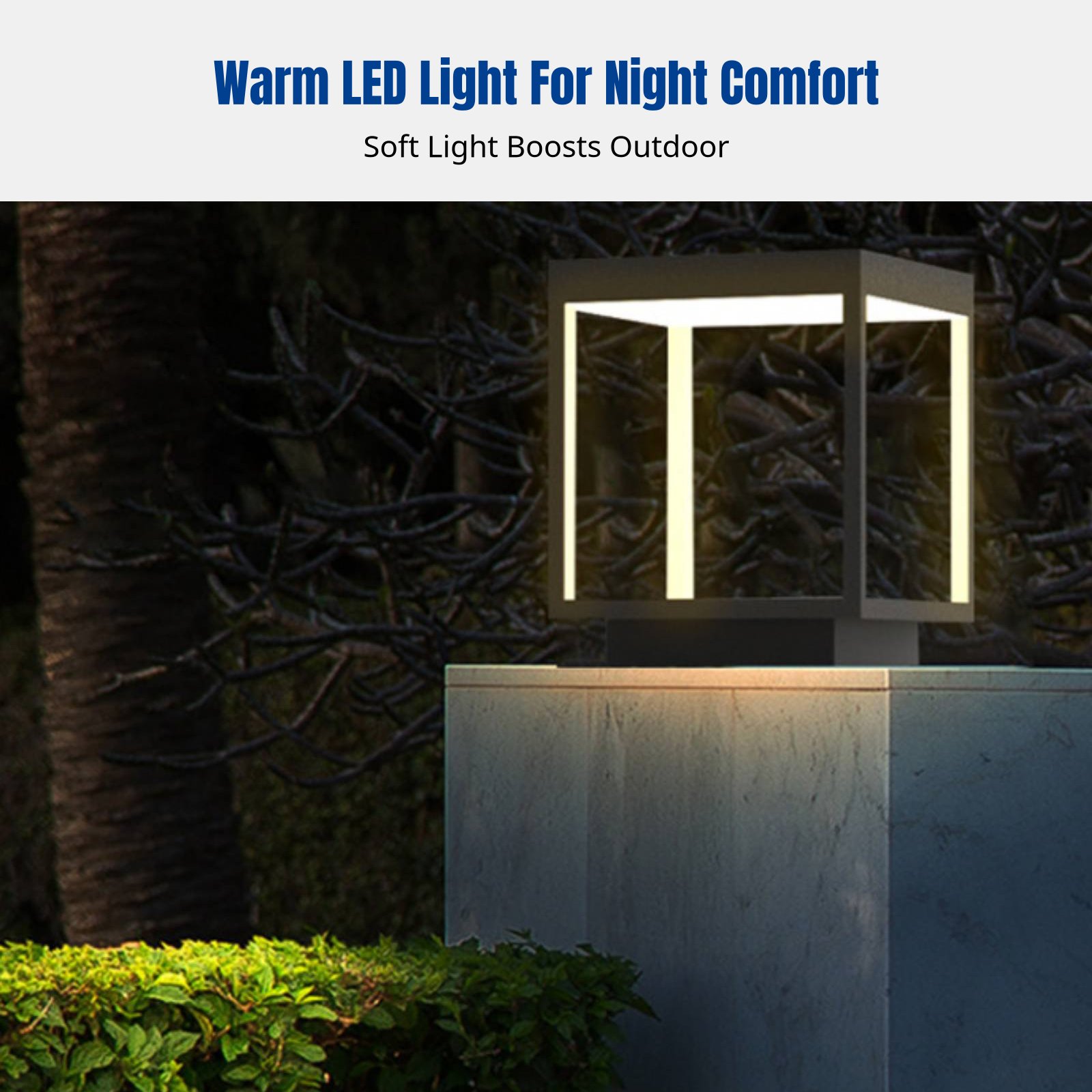 Post Cap Light - Moderne minimalistische LED-pilaarlamp, waterdichte buitenlamp voor