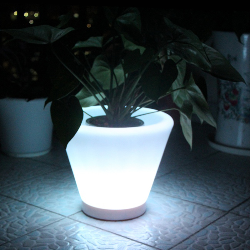Outdoor Lighting Options - D28*H29cm, D38*H40cm, lichtgevende bloempotten, LED-bloemplanter, led-binnenverlichting,
