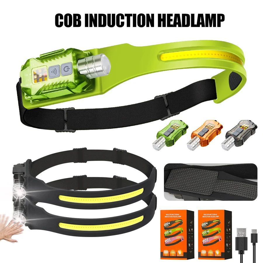 Outdoor Lighting Portable - Krachtige LED-koplamp Draagbare oplaadbare hoofdzaklamp met