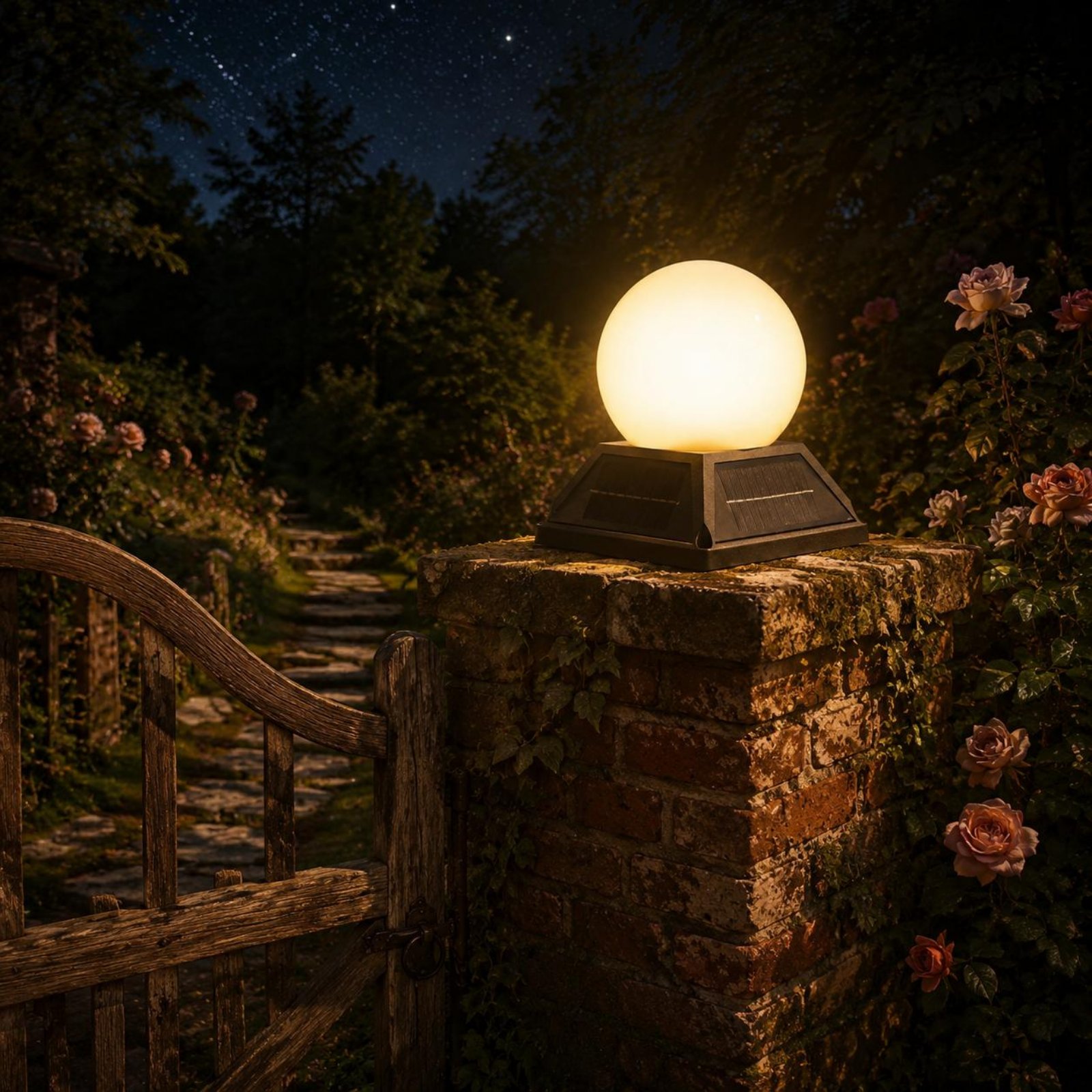 Post Cap Light - Solar Post Cap Light Wireless Controller