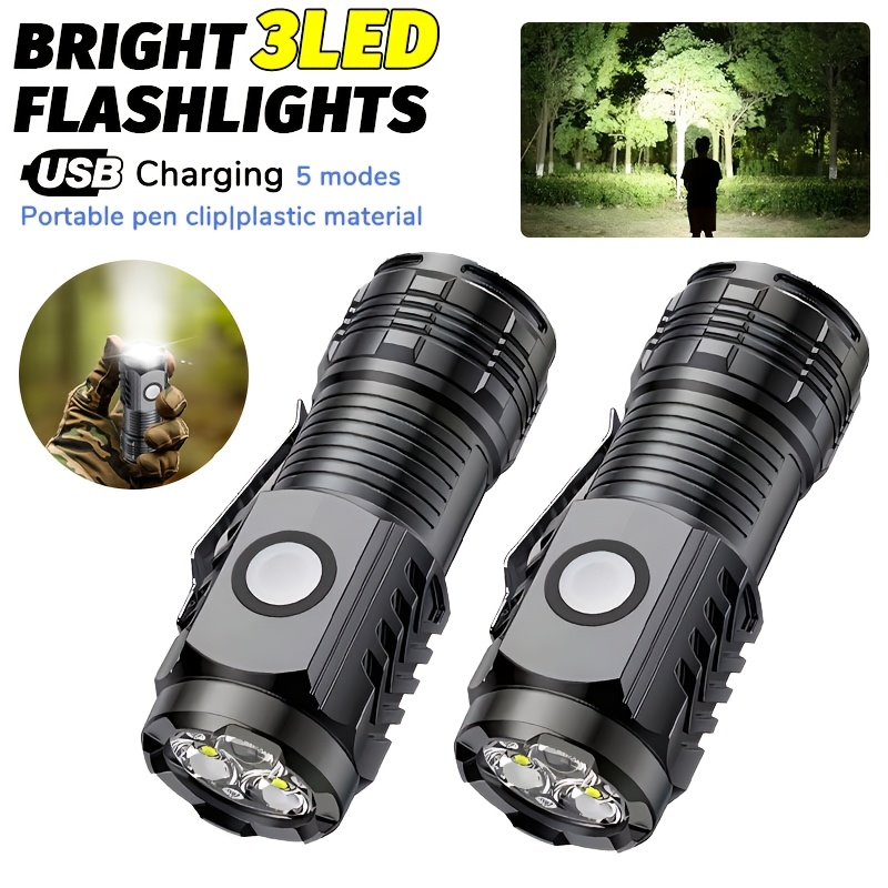 Zinc Outdoor Lighting - Draagbare mini LED-handzaklamp Krachtige zaklamp voor