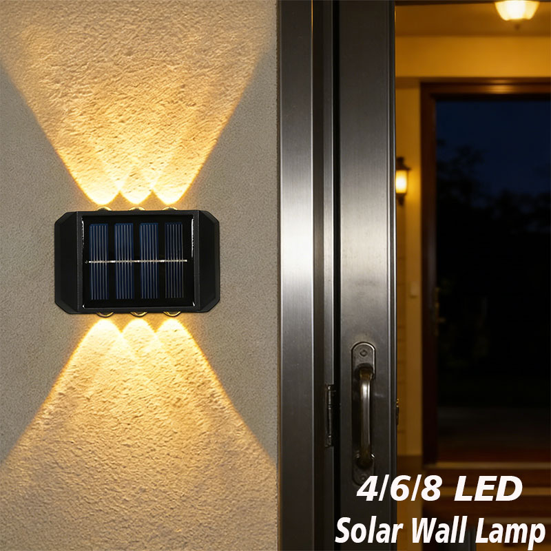 Outdoor Lighting On House - 4/6/8 LED Solar Buitenlamp Solar Verlichting