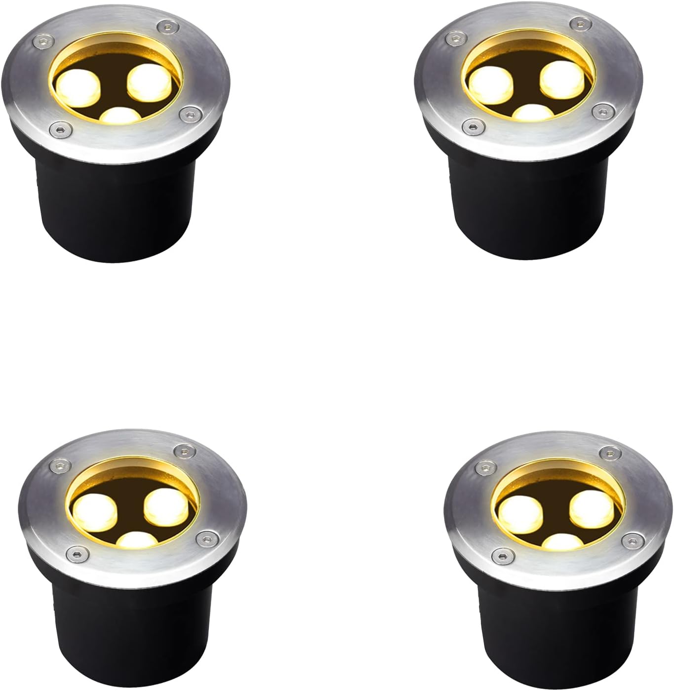 Outdoor Lighting Underground Wiring - 4-pack buitenverlichting in de grond, 3W,