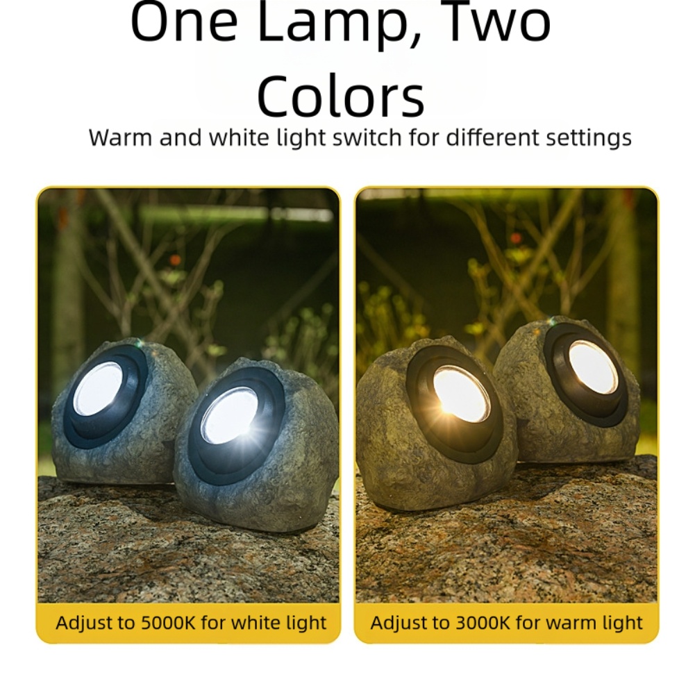 Outdoor Lighting Options - IP65 waterdichte stenen lamp op zonne-energie