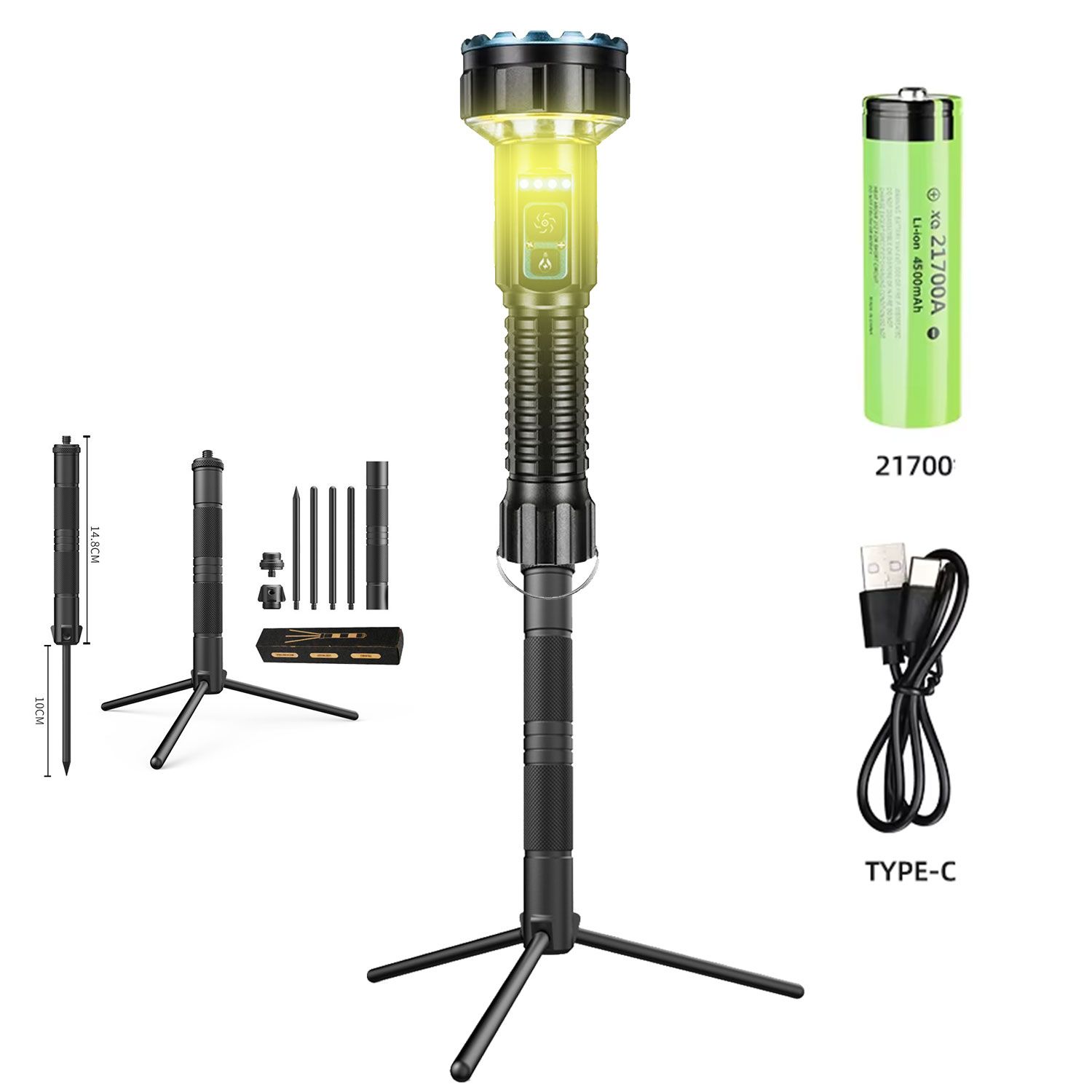 Outdoor Lighting Options - Oplaadbare zaklampen met hoog lumenvermogen, zaklamp