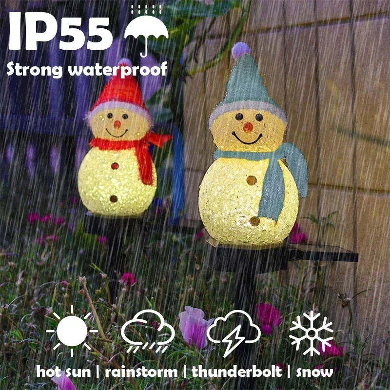 Outdoor Lighting Yard Decoration - Kerstsneeuwman Solar Garden Light LED Waterdichte