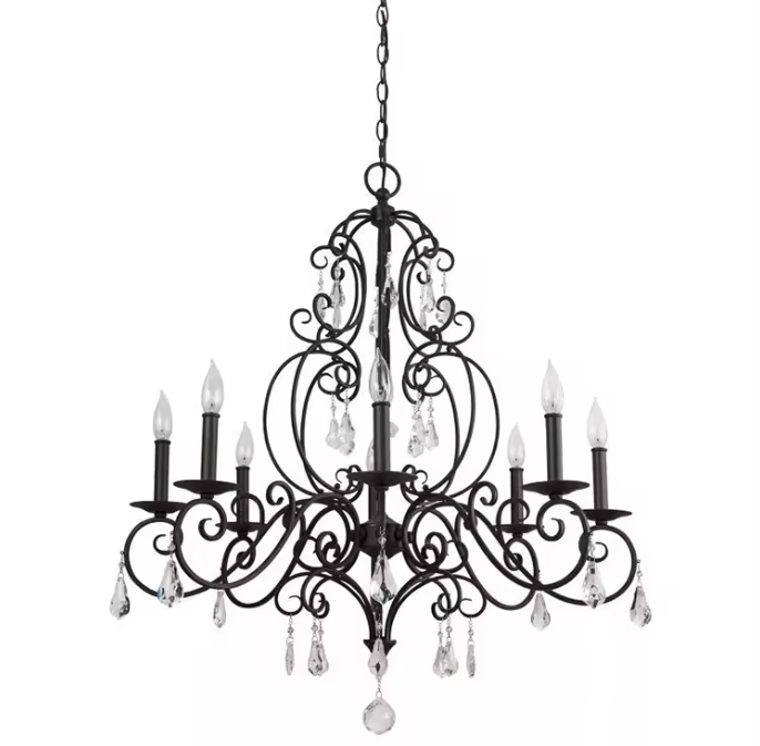 Outdoor Lighting Vintage - Zeal Lighting Elegante Hanglamp Retro Zwart