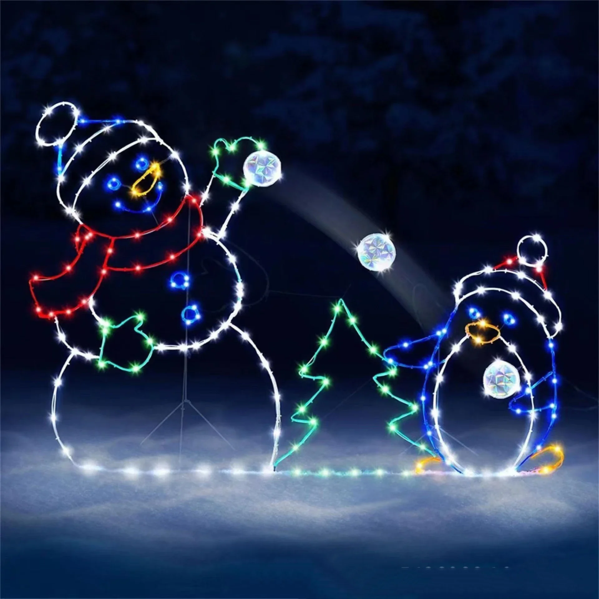 Geanimeerd sneeuwballicht LED  - Outdoor Lighting For Christmas recensie en prijs