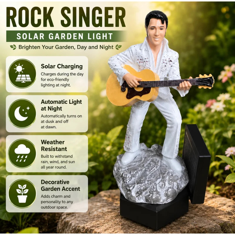 Elvis Solar Garden Statue Ligh - Outdoor Lighting Vintage recensie en prijs
