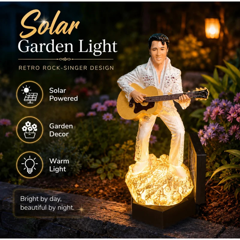 Elvis Solar Garden Statue Ligh - Outdoor Lighting Vintage recensie en prijs