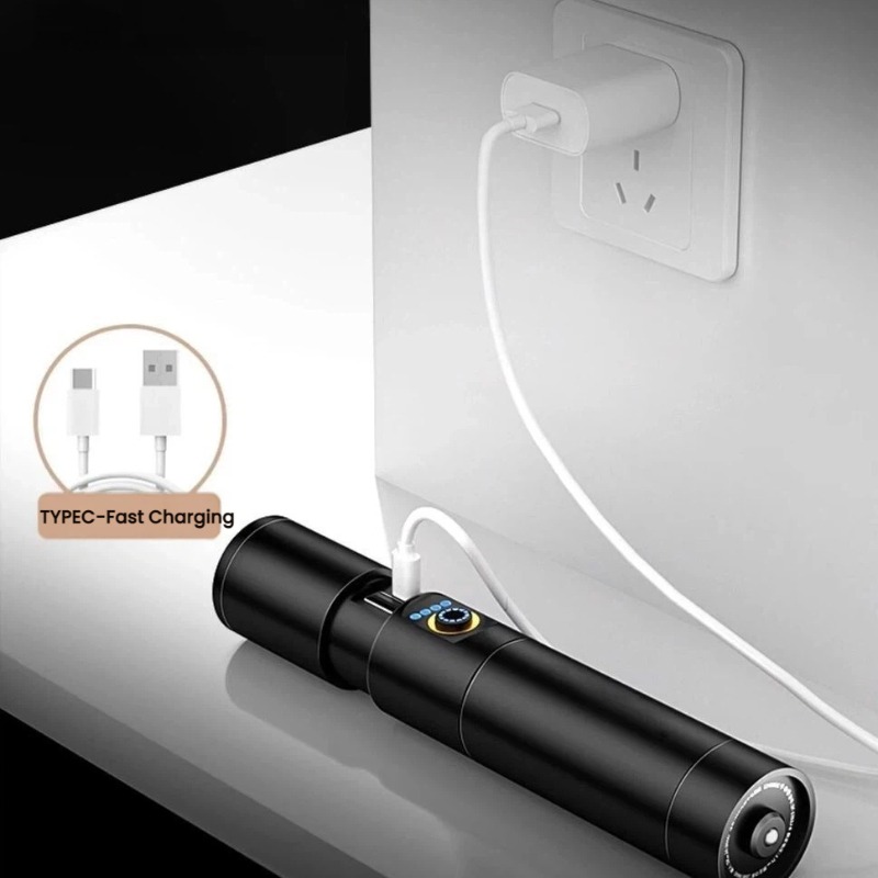 Sterk licht LED-zaklamp Type-C - Outdoor Lighting Portable recensie en prijs