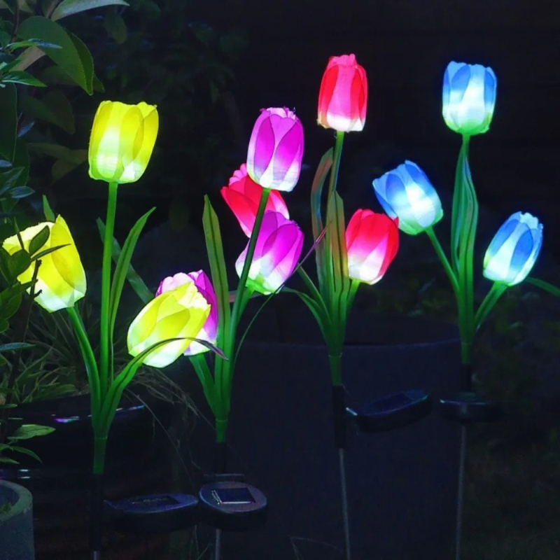 3-koppige zonne-tulpverlichtin - Outdoor Lighting Options recensie en prijs