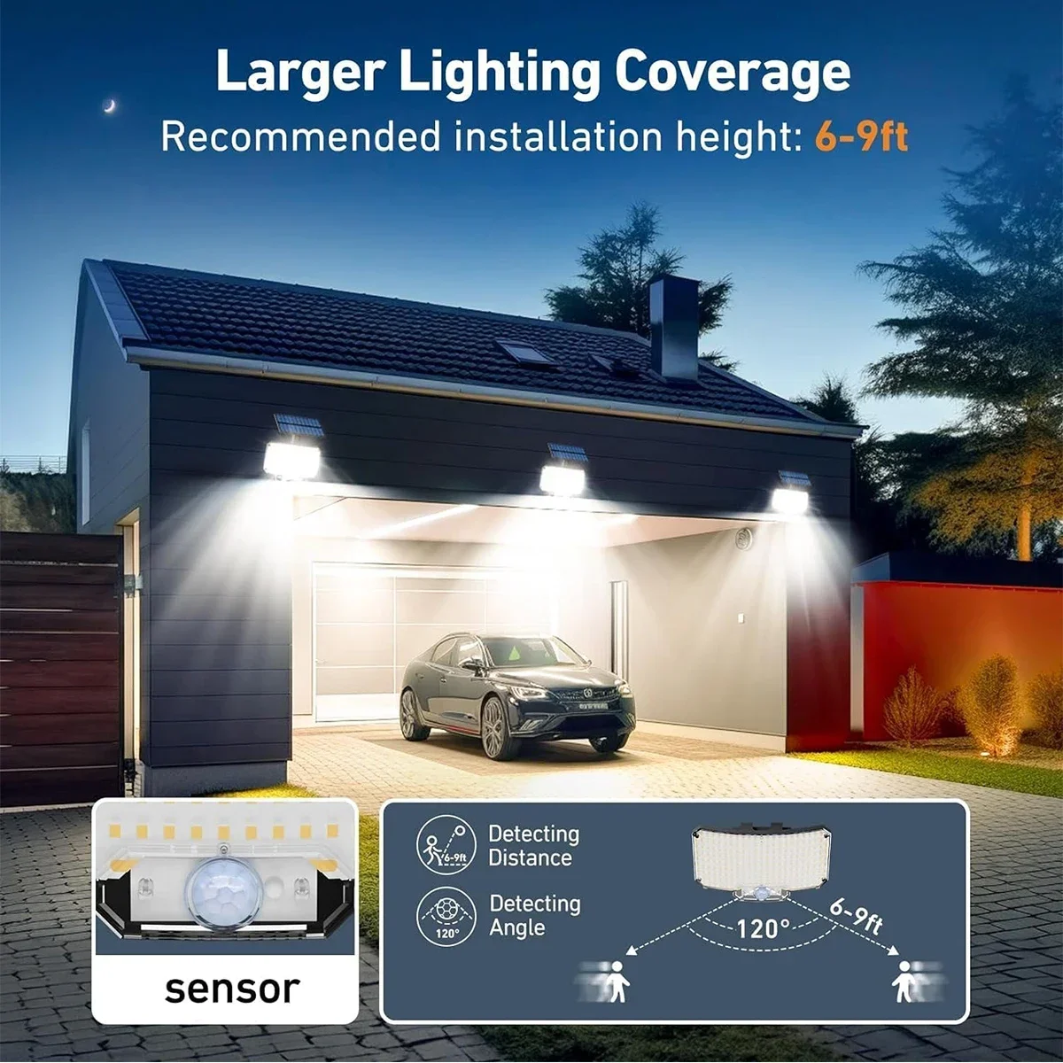 234LED zonne-buitenverlichting - Outdoor Lighting Sensor recensie en prijs