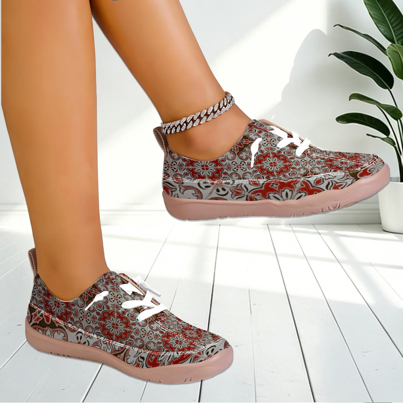 Dames sneakers met bloemenprin - Outdoor Lighting Uplight recensie en prijs