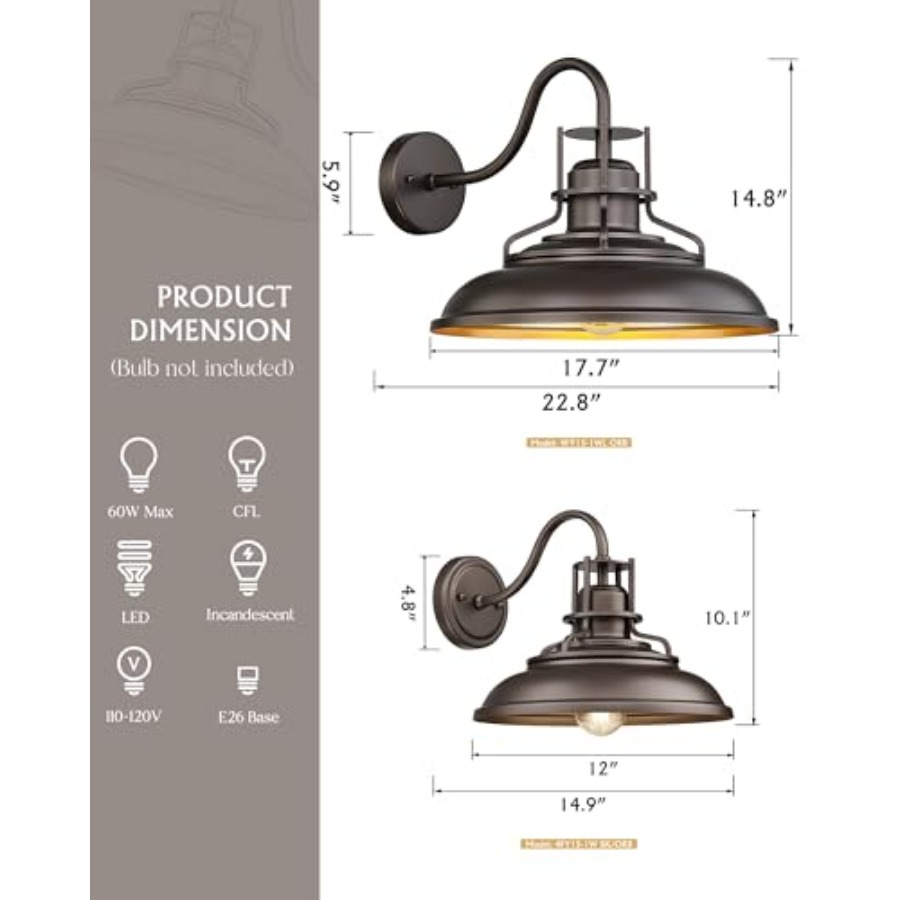 Buitenlamp voor schuur, buiten - Outdoor Lighting Vintage recensie en prijs
