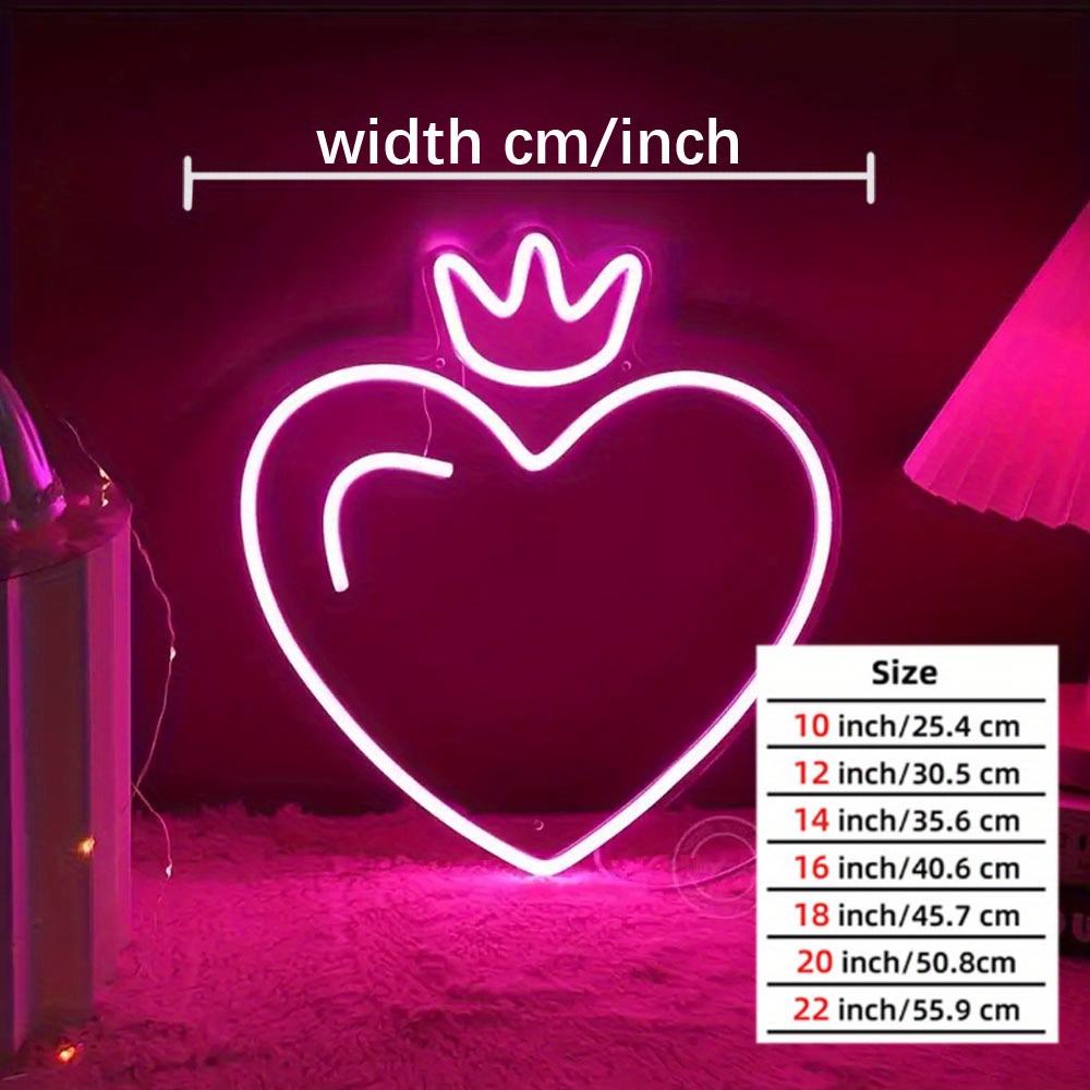 LED Hartkroon Neonbord, Roze & - Outdoor Lighting Options recensie en prijs