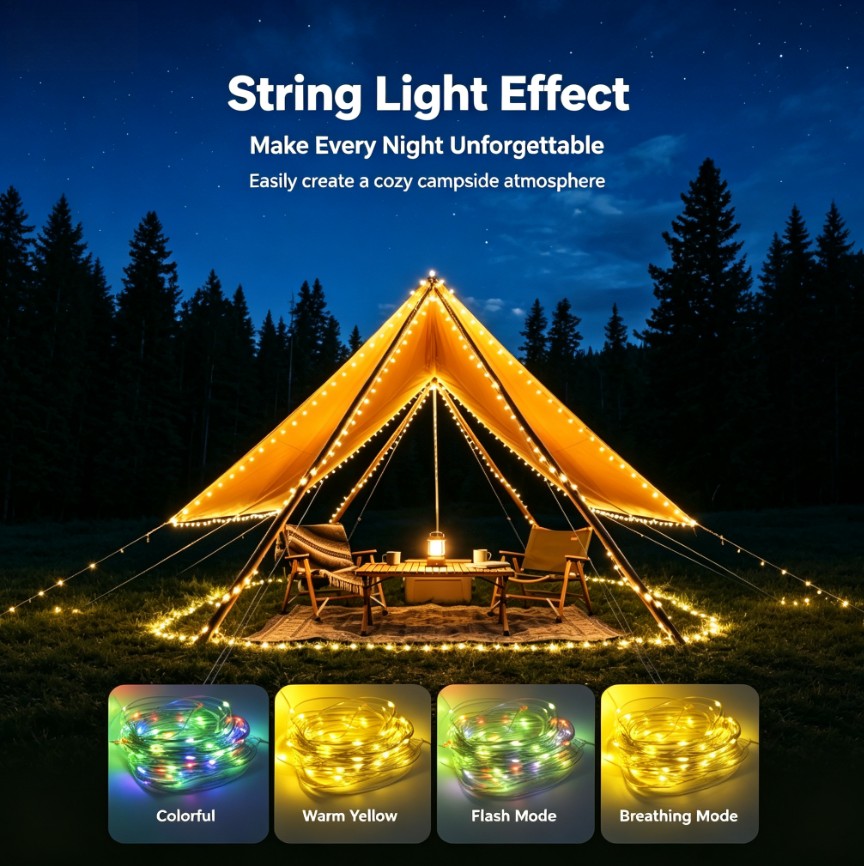 LED-lichtsnoer 10M Buiten USB  - Outdoor Lighting Options recensie en prijs