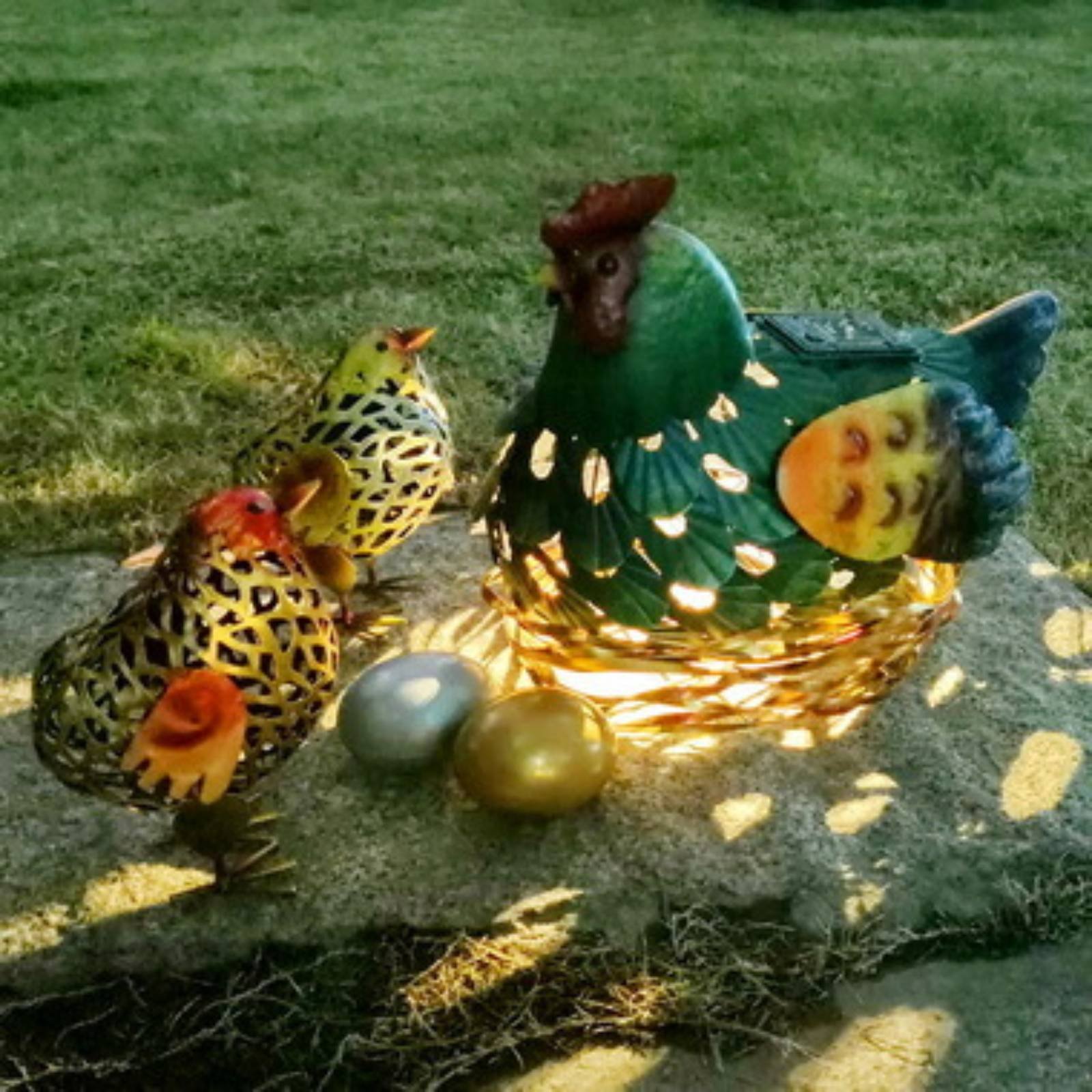 Solar Lantern Chicken Statue O - Outdoor Lighting Yard Decoration recensie en prijs