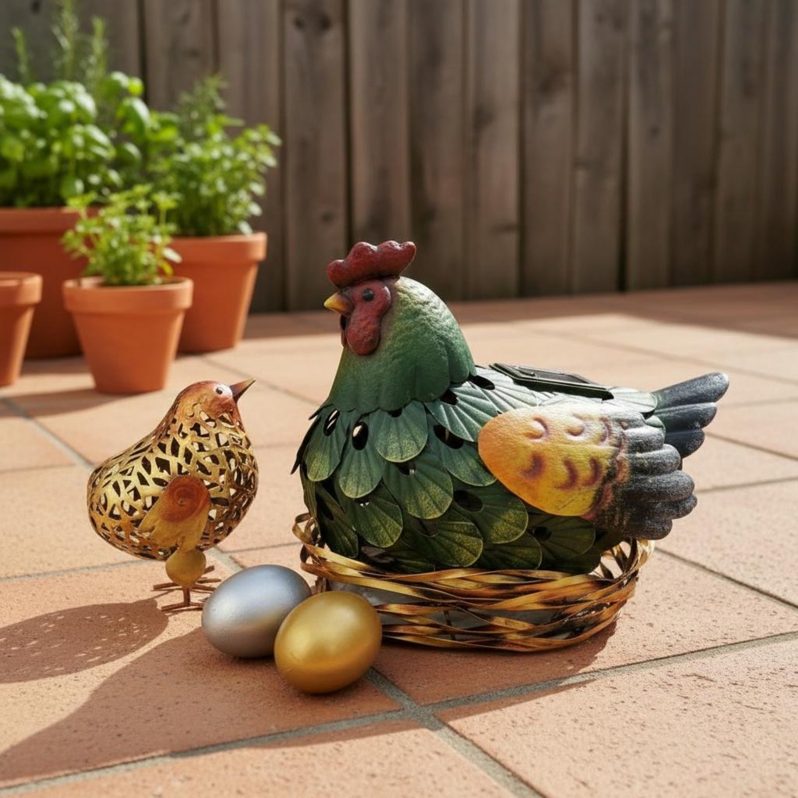 Solar Lantern Chicken Statue O - Outdoor Lighting Yard Decoration recensie en prijs