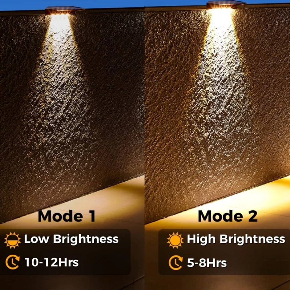 2-pack zonne-wandlampen 4 LED  - Post Cap Light recensie en prijs