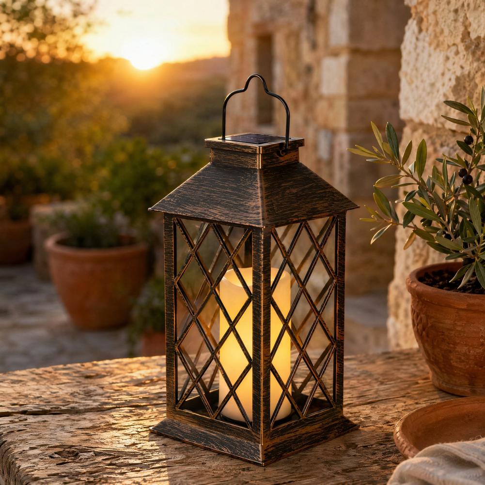 Retro zonnelantaarn, zonne-ene - Outdoor Lighting Yard Decoration recensie en prijs