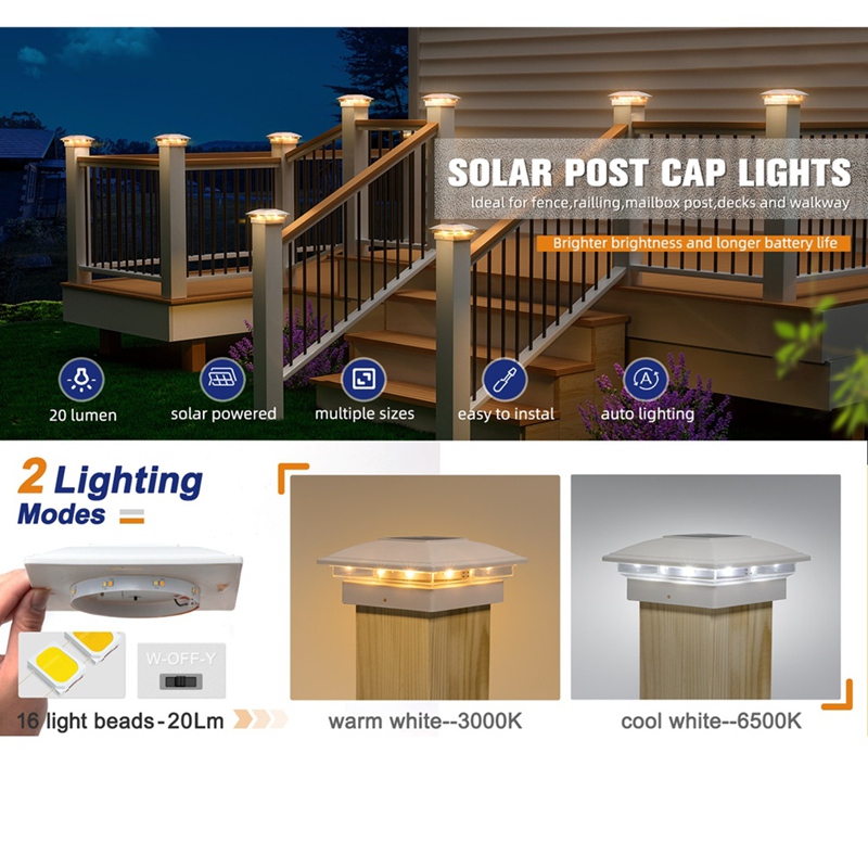 4-pack zonne-postkapverlichtin - Post Cap Light recensie en prijs
