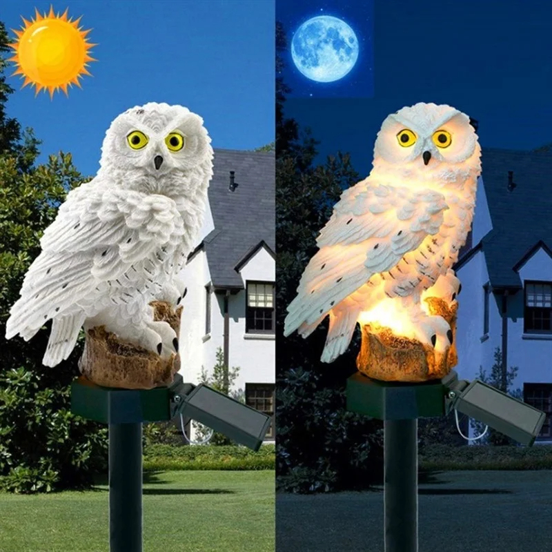 Solar Owl Statue Garden Light  - Zinc Outdoor Lighting recensie en prijs