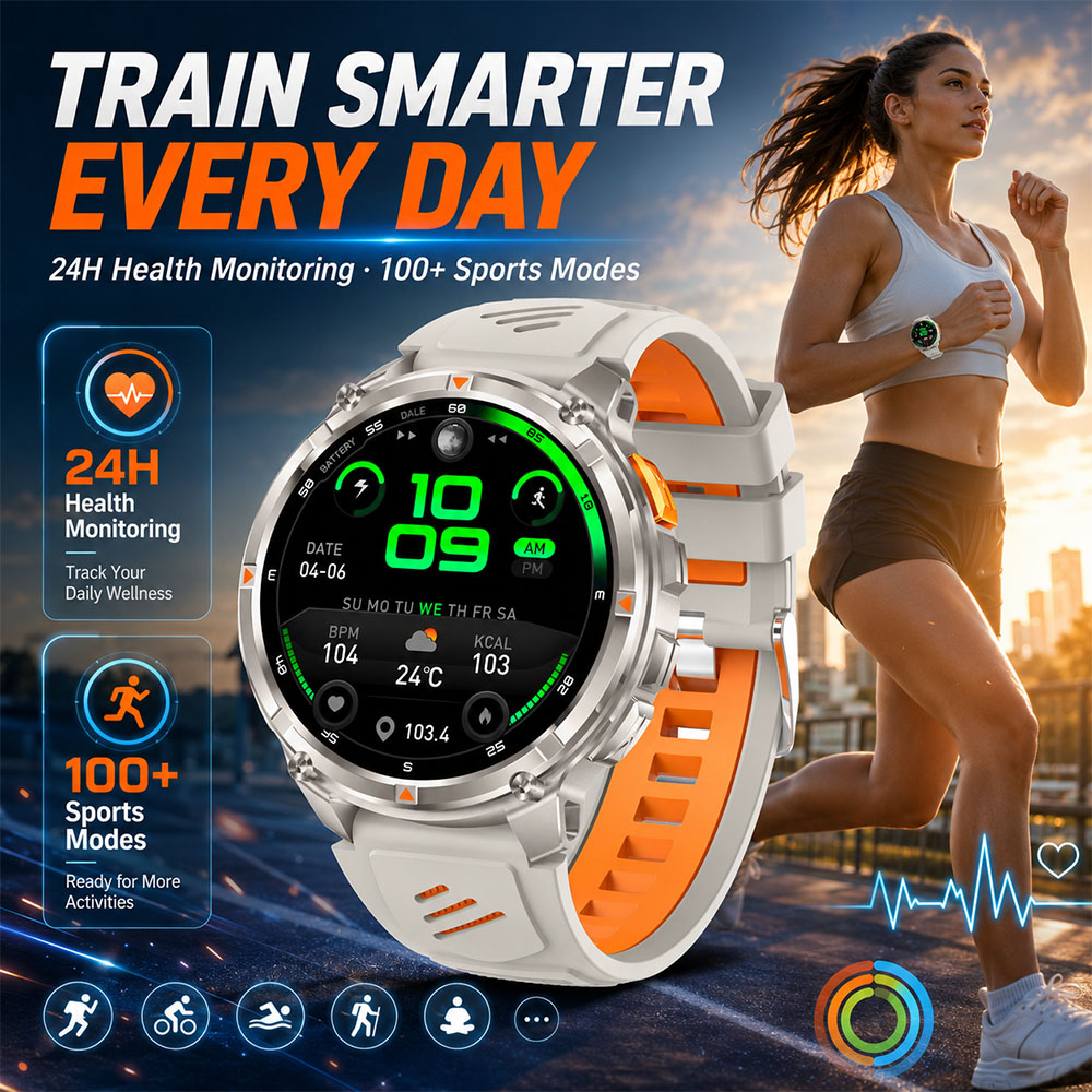 YAOCX AMOLED Smartwatch Heren  - Outdoor Lighting Zones recensie en prijs