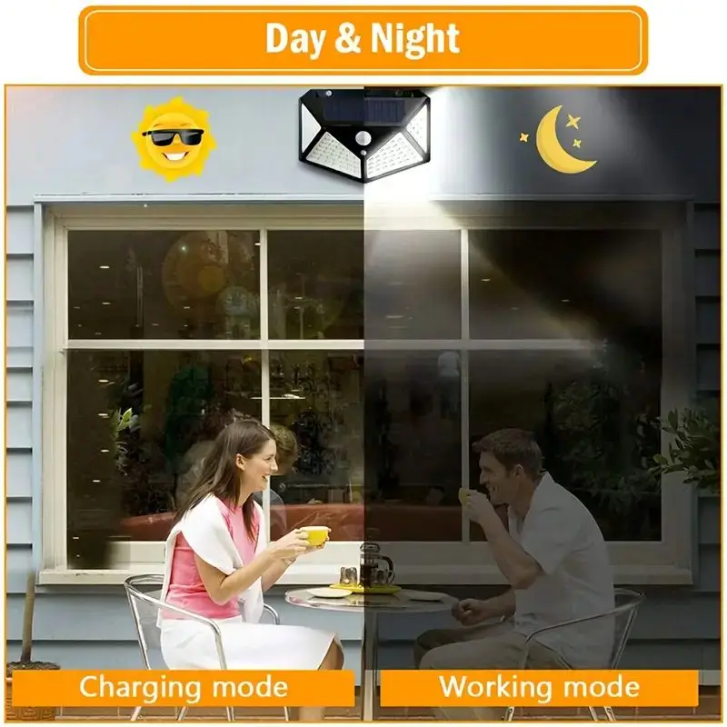 100LED buitenlamp op zonne-ene - Outdoor Lighting Sensor recensie en prijs