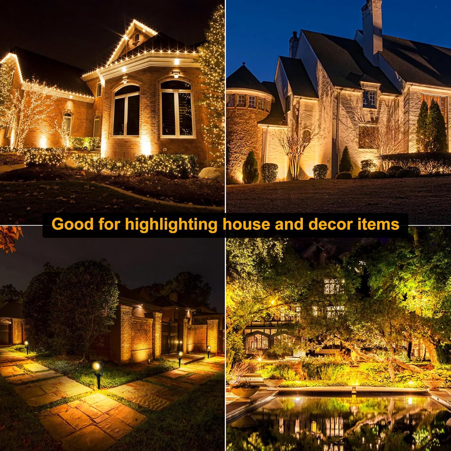 4/6/8LEDS 3000K Outdoor Spotli - Outdoor Lighting Uk recensie en prijs