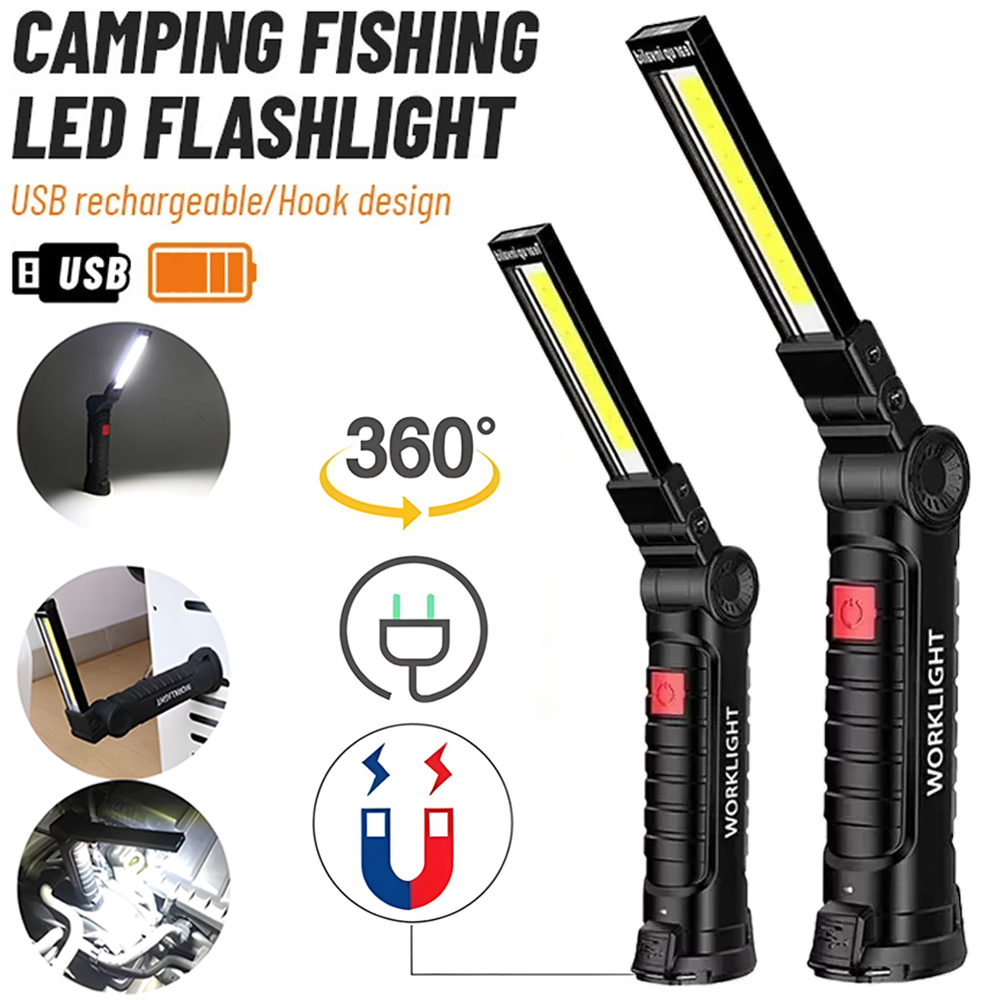 LED COB-zaklamp USB oplaadbare - Zinc Outdoor Lighting recensie en prijs