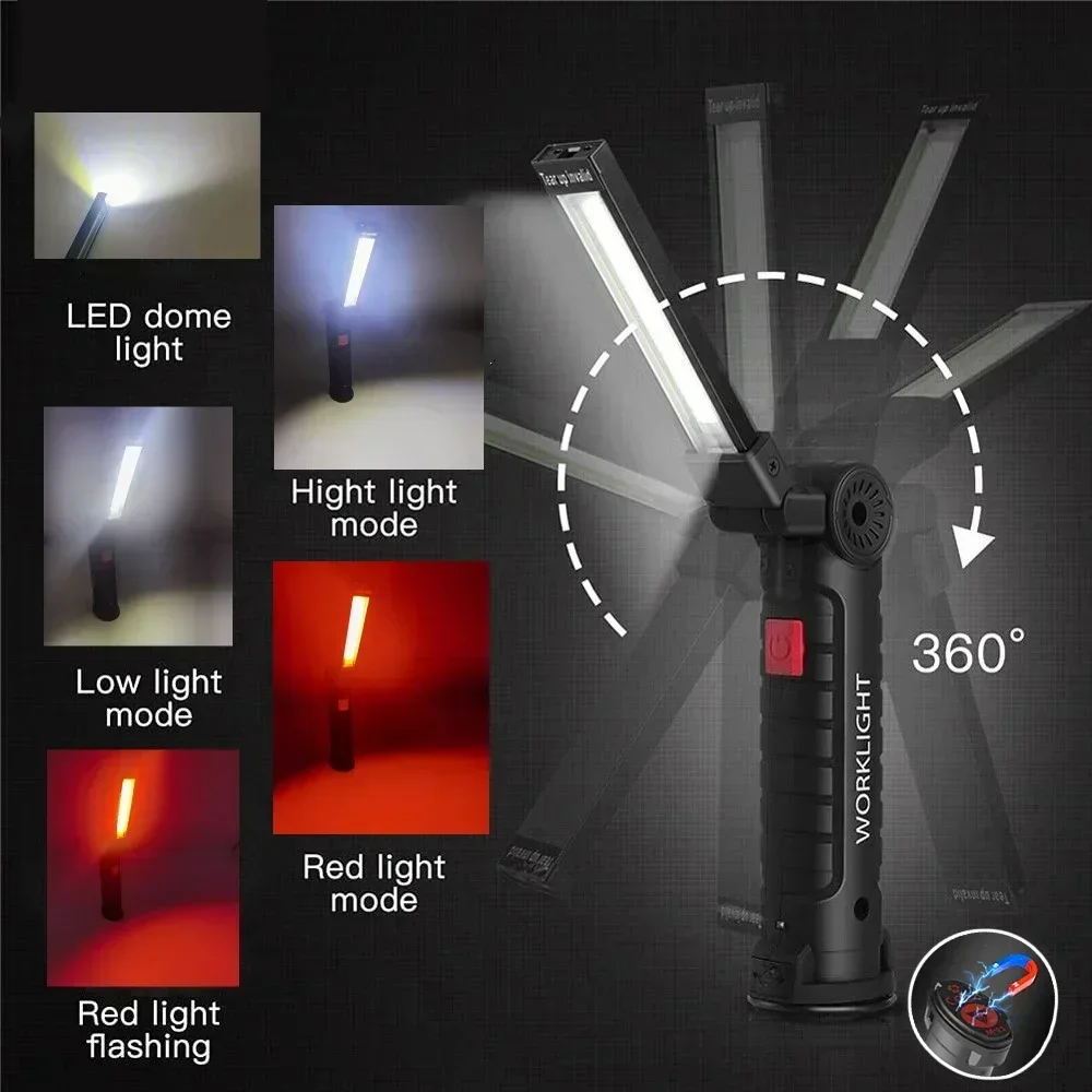 LED COB-zaklamp USB oplaadbare - Zinc Outdoor Lighting recensie en prijs