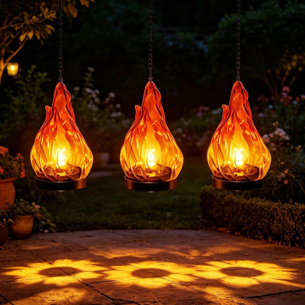 Solar Flame hangende lantaarnl - Outdoor Lighting Yard Decoration recensie en prijs