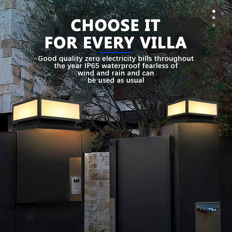 Outdoor LED-zonnekolomlicht Wa - Post Cap Light recensie en prijs