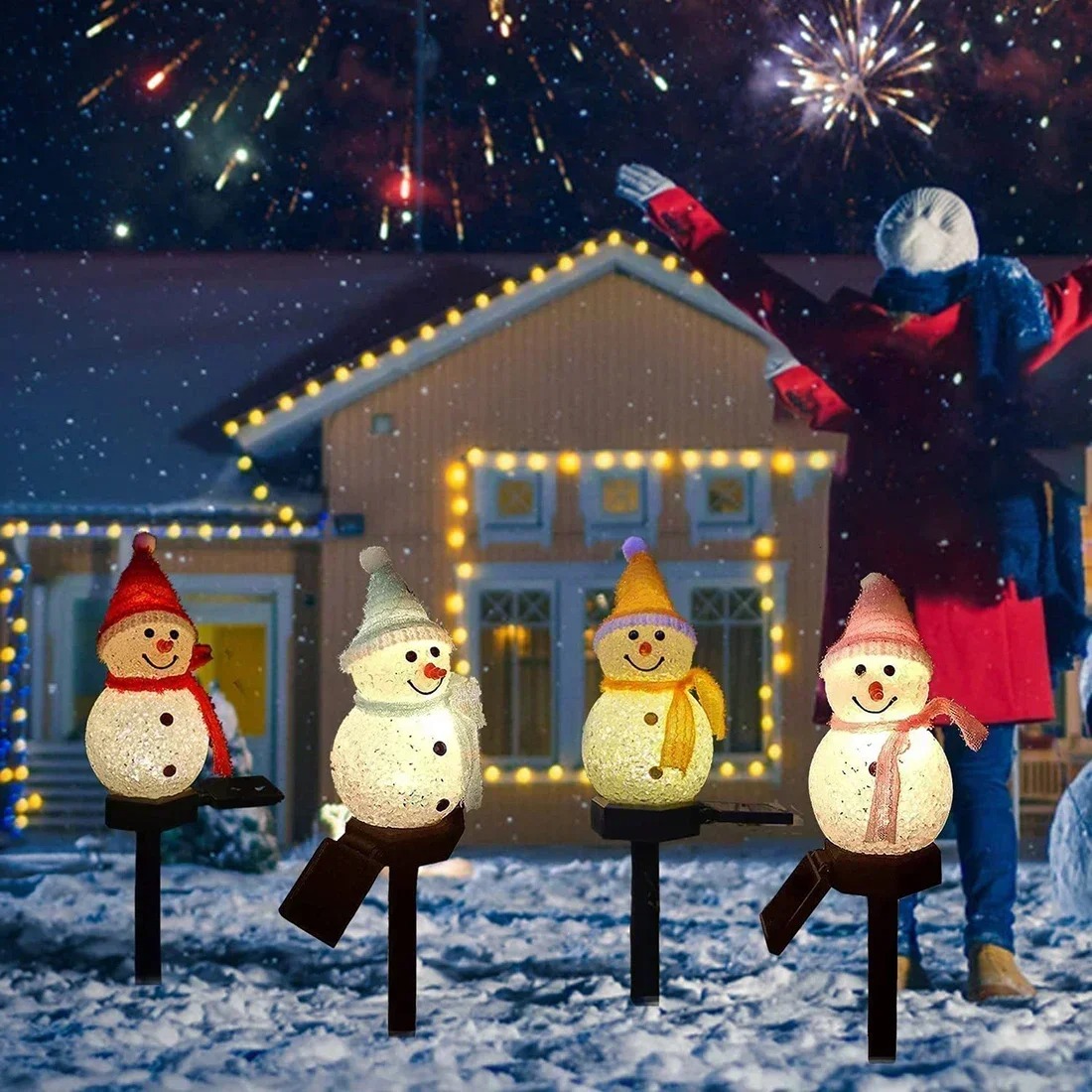 Kerstsneeuwman Solar Garden Li - Outdoor Lighting Yard Decoration recensie en prijs