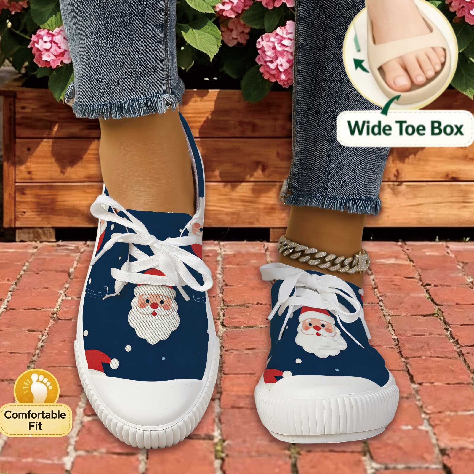 Dames Santa Print Casual schoe - Outdoor Lighting Uplight recensie en prijs