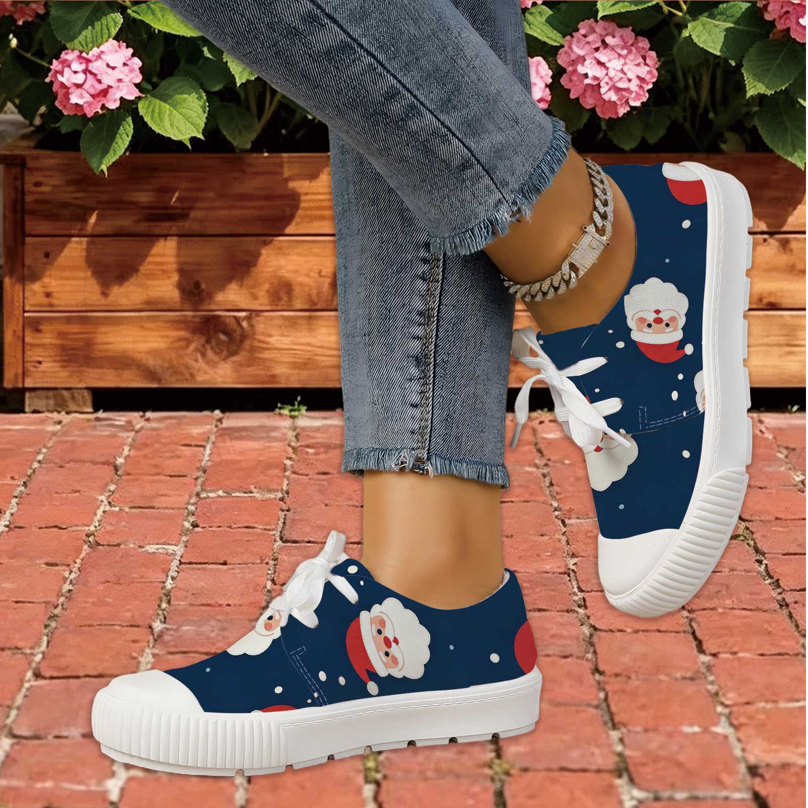 Dames Santa Print Casual schoe - Outdoor Lighting Uplight recensie en prijs