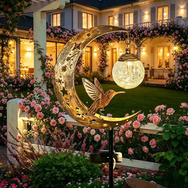 Solar Lawn Light Iron Hummingb - Outdoor Lighting Yard Decoration recensie en prijs