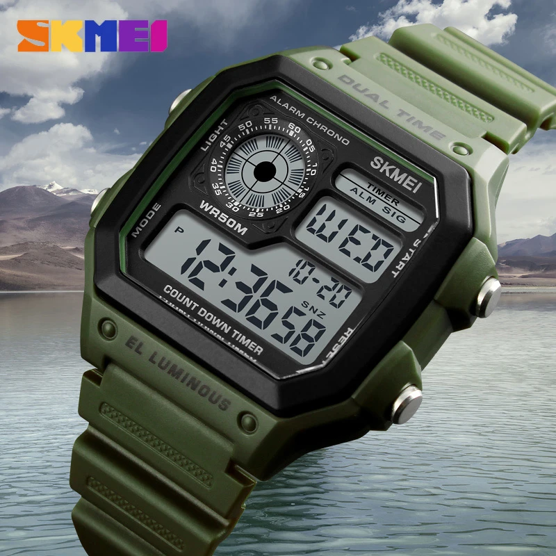 Skmei Fashion Mannen Pu Band M - Outdoor Lighting Zones recensie en prijs